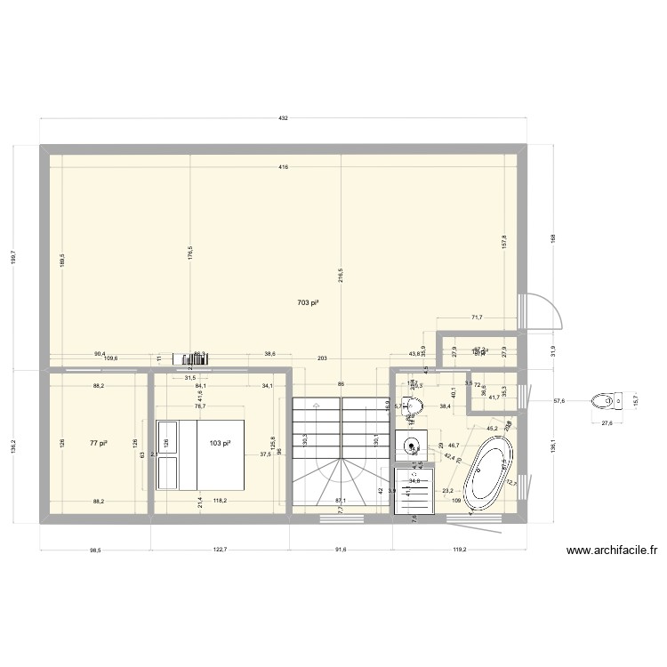 RezChausseeChaletB. Plan de 0 pièce et 0 m2 RezChausseeChaletB. Plan de 0 pièce et 0 m2