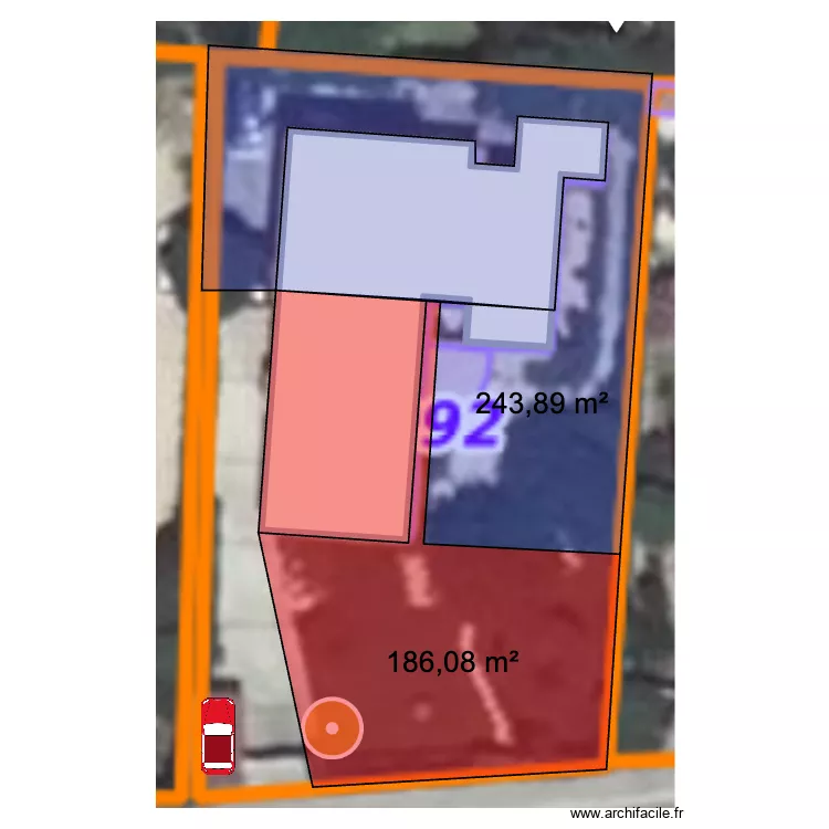 allauch. Plan de 1  et 186 m²