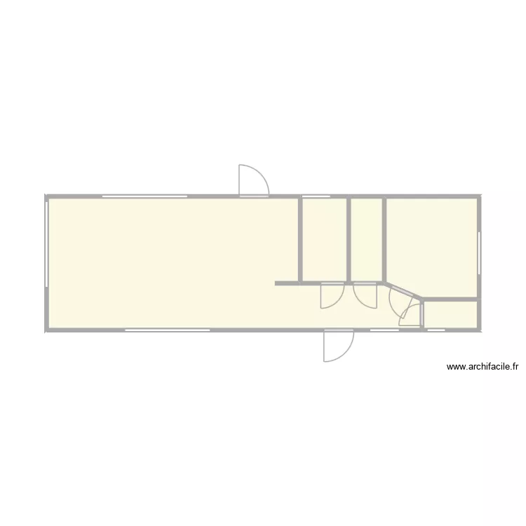 plan. Plan de 1  et 26 m²