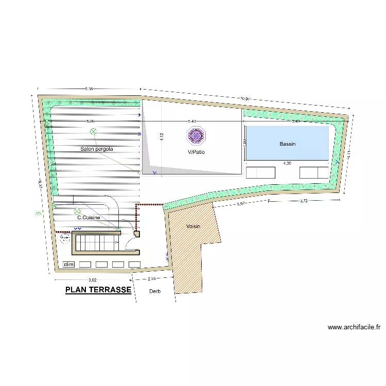 plan terrasse elect. Plan de plan terrasse elect. Plan de