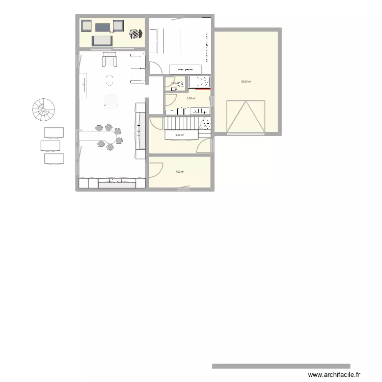 appart 4. Plan de 6 et 58 m² appart 4. Plan de 6 et 58 m²