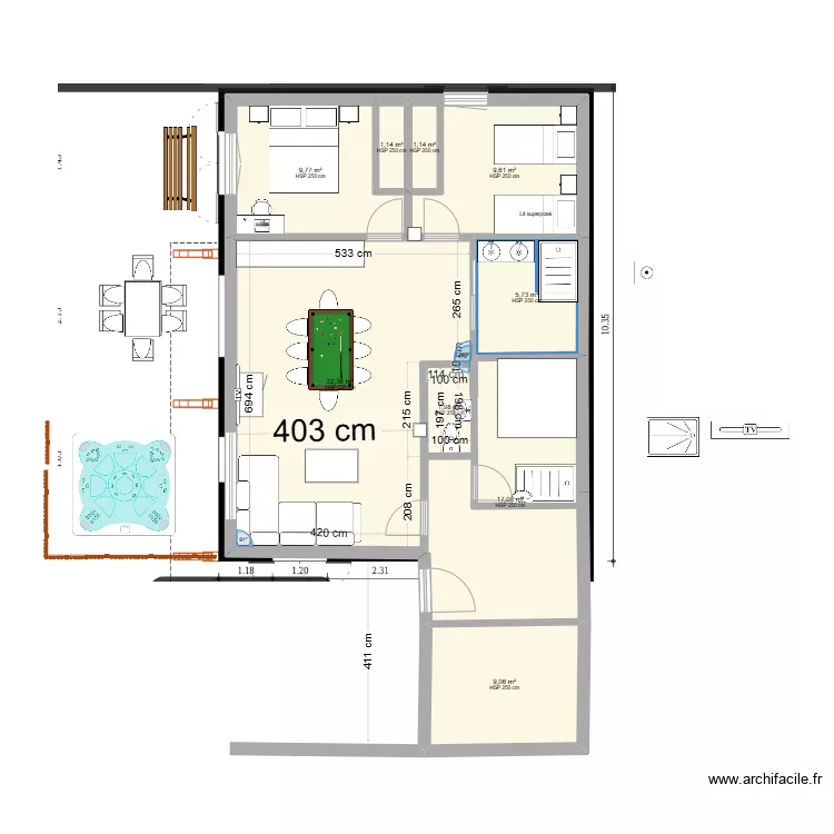Nv chalet 3. Plan de Nv chalet 3. Plan de