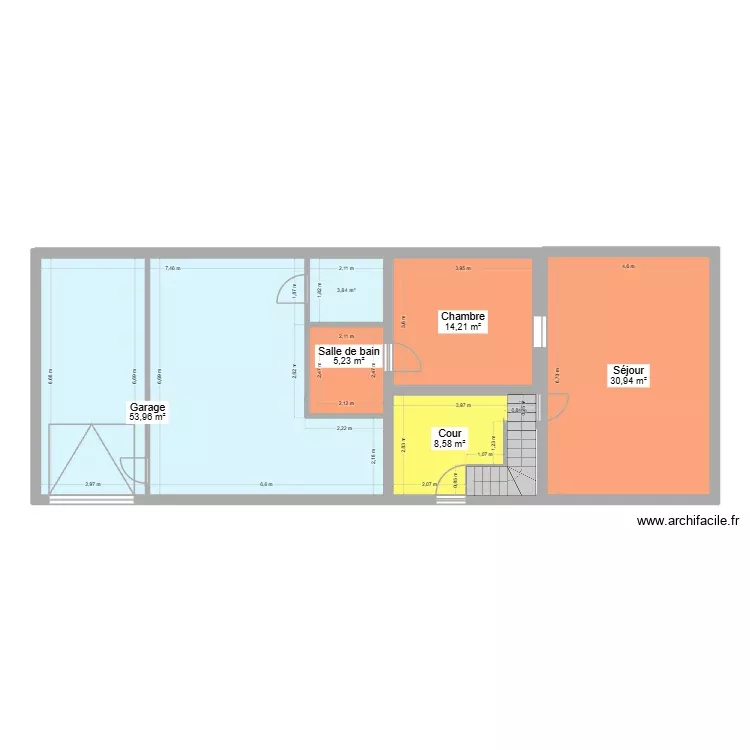 Etage0. Plan de 6 Pièces et 117 m² Etage0. Plan de 6 Pièces et 117 m²