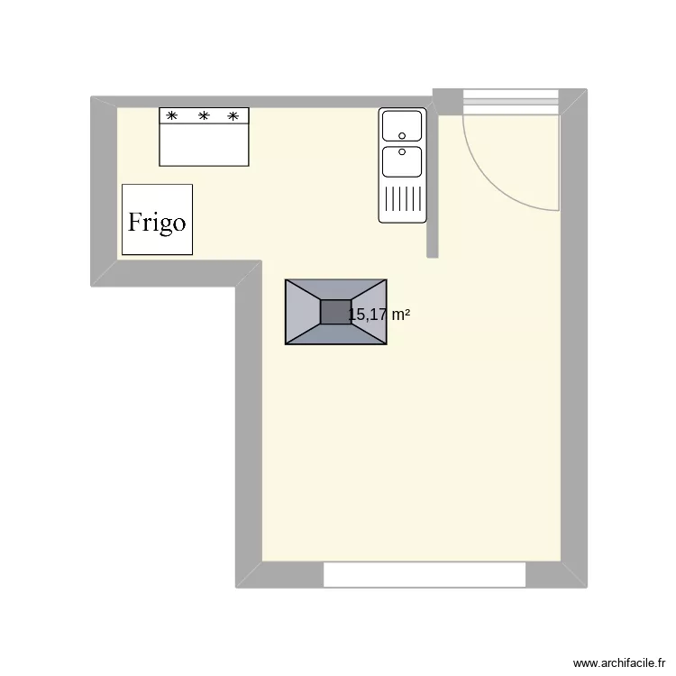 cuisine. Plan de 