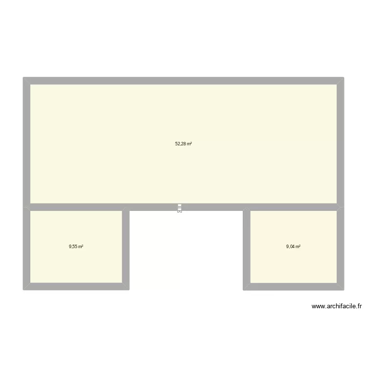 ubay diaz leon huevo. Plan de 3  et 71 m²