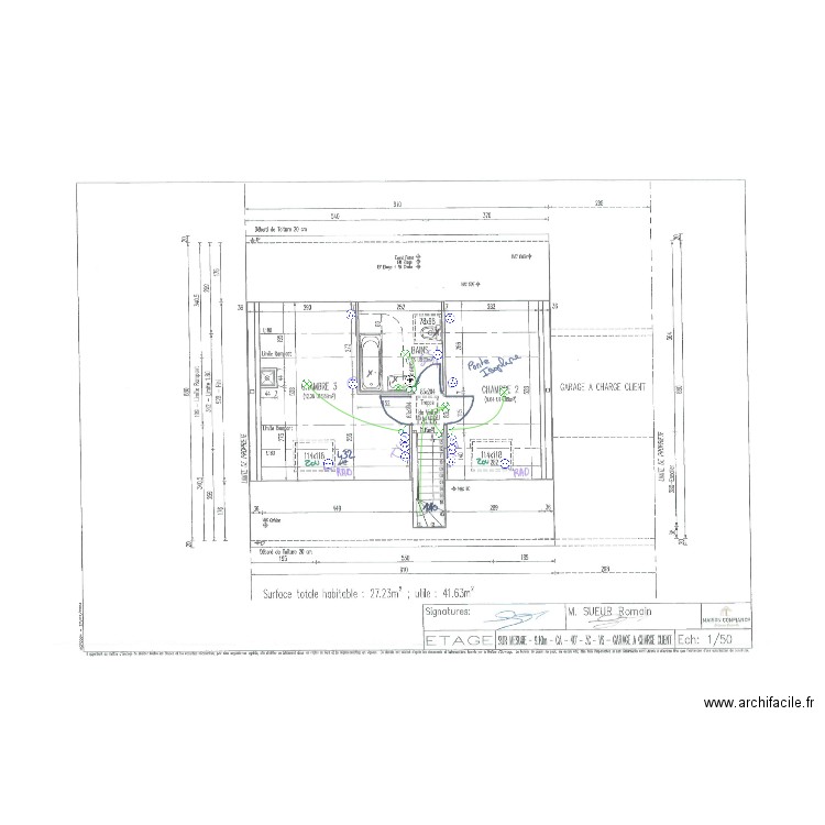 SUEUR ETAGE ELEC. Plan de 0 pièce et 0 m2