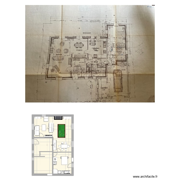 Maison saint Witz RDC. Plan de 0 pièce et 0 m2 Maison saint Witz RDC. Plan de 0 pièce et 0 m2