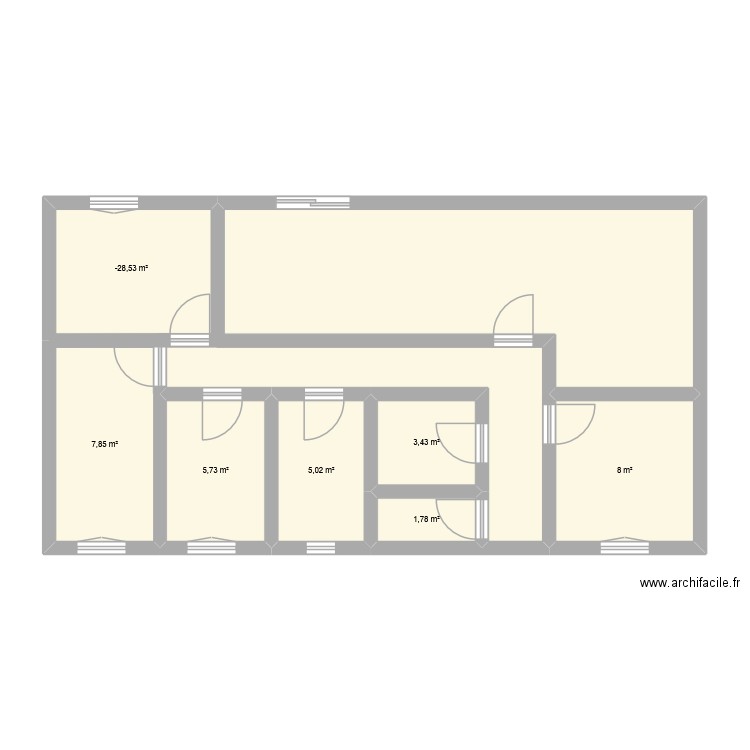 Inter controis en sologne 13/10/25. Plan de 7 pièces et 40 m2