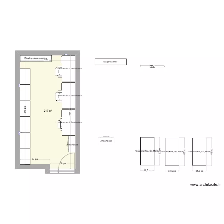 1500 - Eldorado - Oli. Plan de 1  et 20 m²