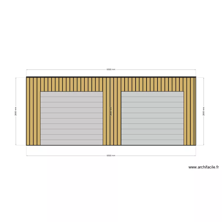 Bidard facade. Plan de 