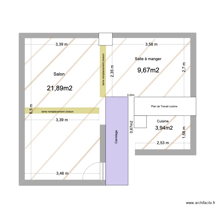 poncage simon grigiel. Plan de 0 pièce et 0 m2