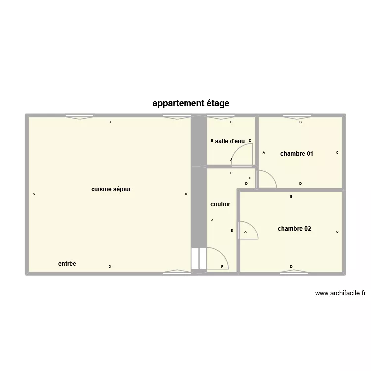 MUNOZ pb. Plan de 5  et 63 m²