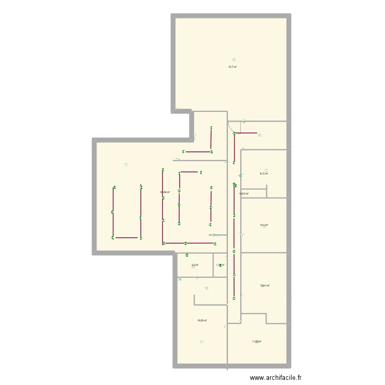 maison sylvain inter eclairage. Plan de 10 pièces et 192 m2