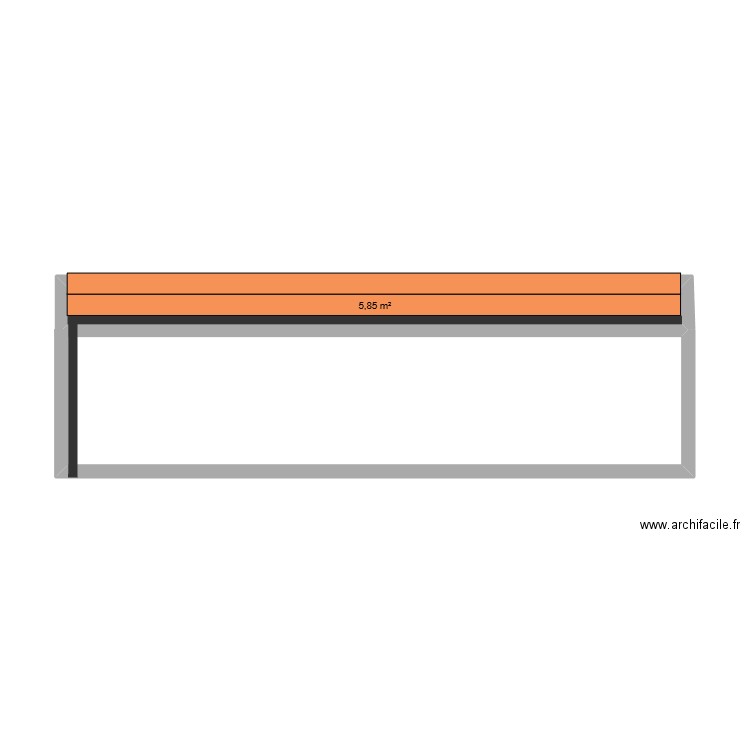 façade est. Plan de 0 pièce et 0 m2