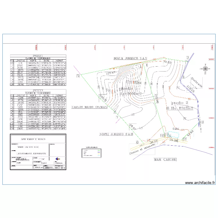 plan implantation. Plan de 