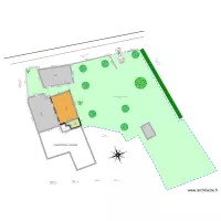 PLAN DE MASSE VERANDA ET CARPORT