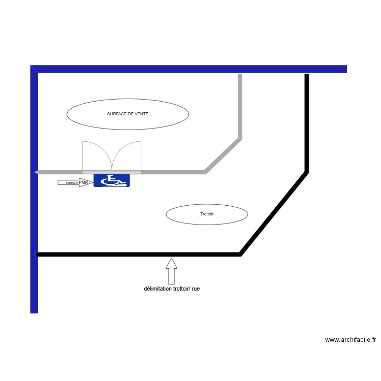 PMR. Plan de 0 pièce et 0 m2