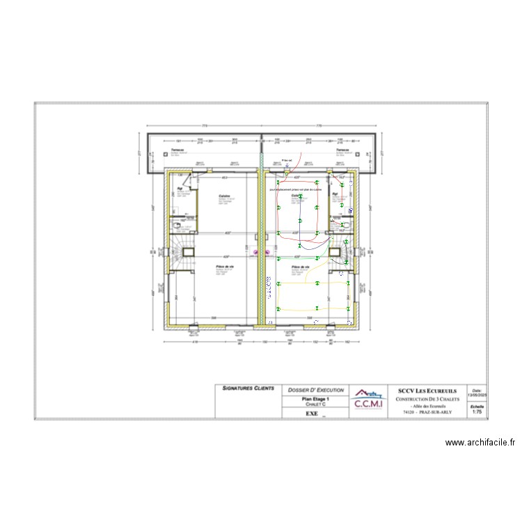 piece de vie chalet c 1. Plan de 0 pièce et 0 m2