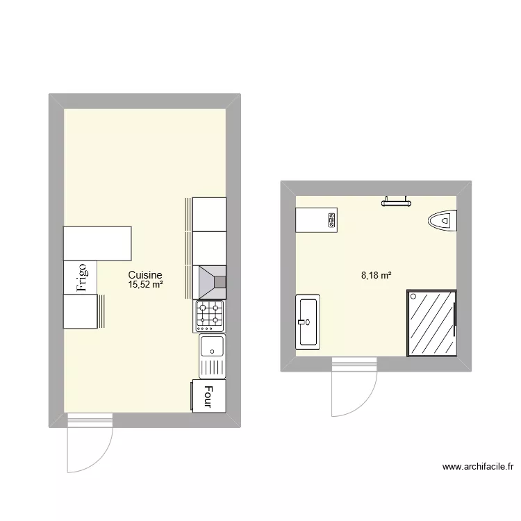 Cuisine Favrot. Plan de Cuisine Favrot. Plan de