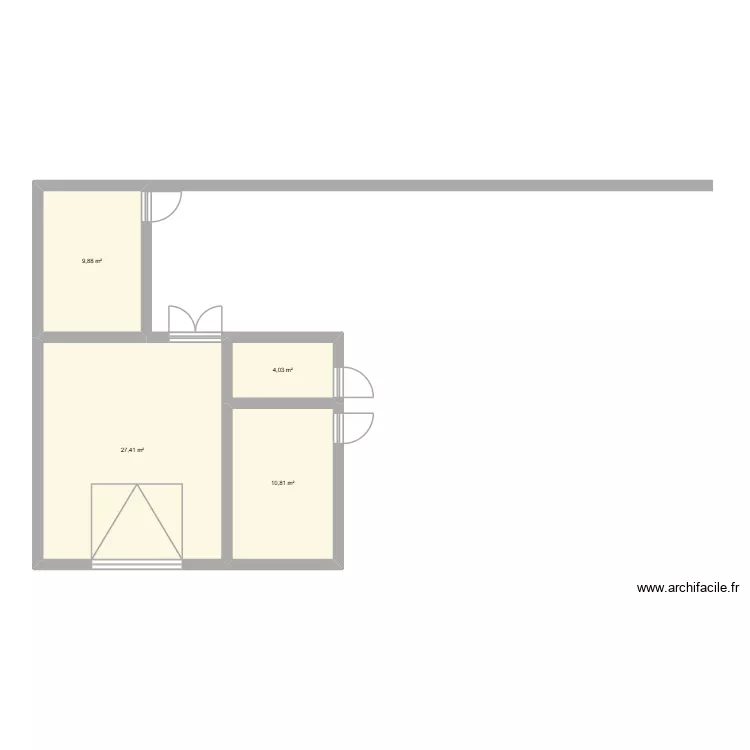 VVF 1. Plan de 4 et 52 m² VVF 1. Plan de 4 et 52 m²