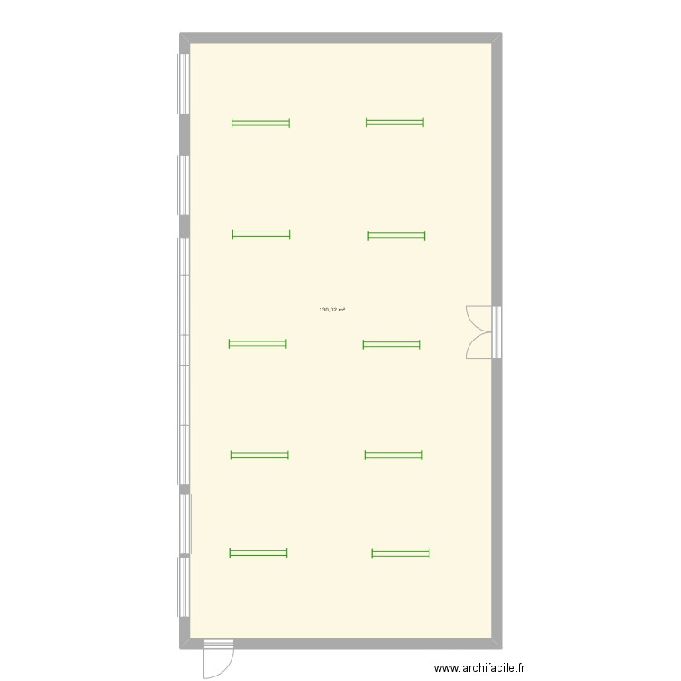 driss sami plan. Plan de 1 pièce et 130 m2