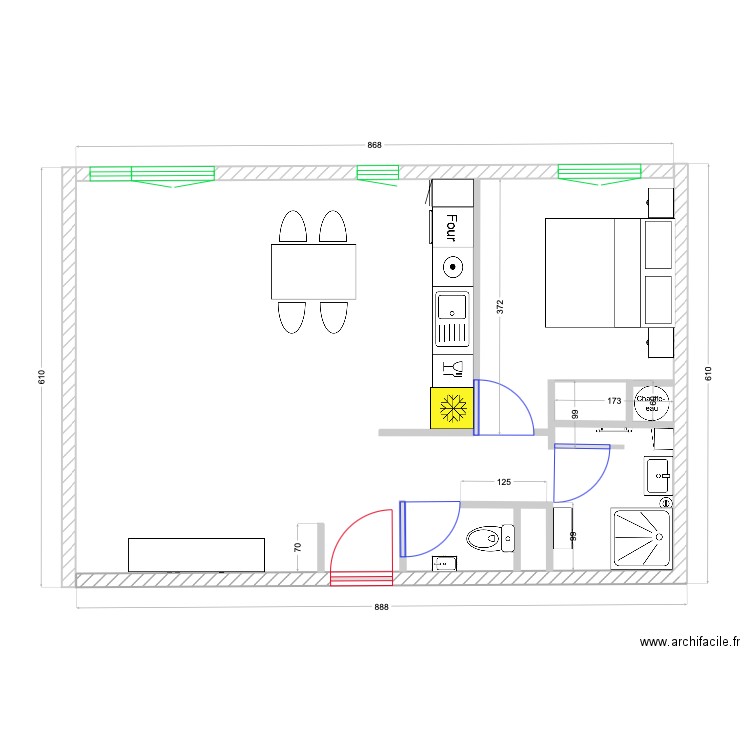 anglet cote SDB. Plan de 0 pièce et 0 m2
