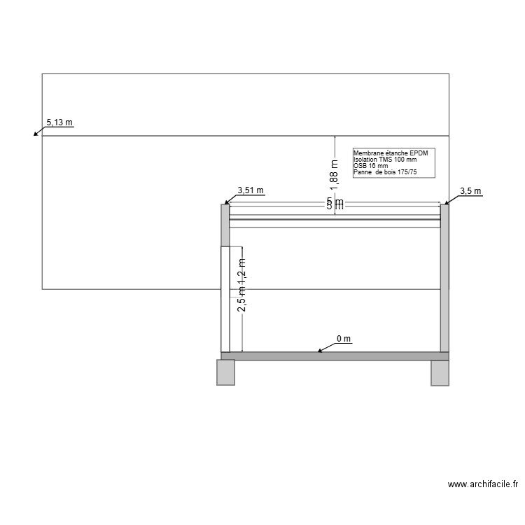 COUPE BB. Plan de 0 pièce et 0 m2