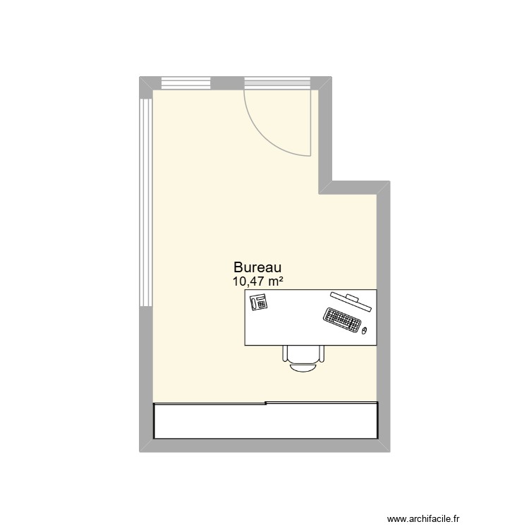 BUREAU1. Plan de 0 pièce et 0 m2