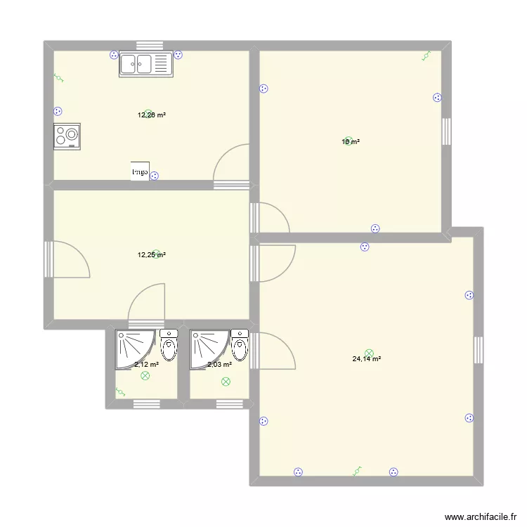 ceklestin. Plan de 6 Pièces et 69 m² ceklestin. Plan de 6 Pièces et 69 m²