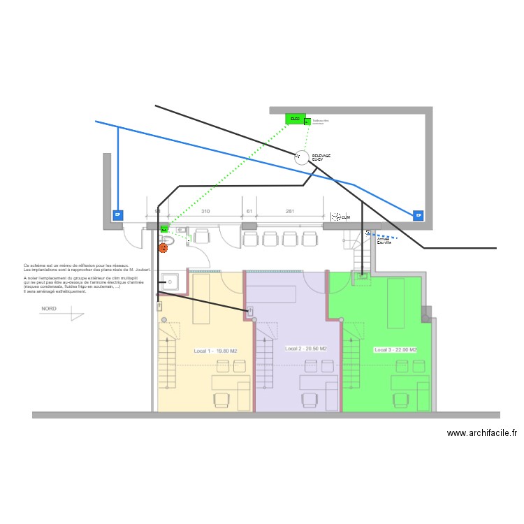 Projet LISA réseaux v0. Plan de 0 pièce et 0 m2
