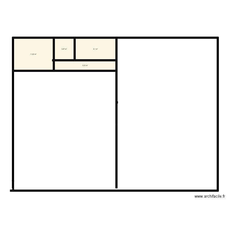 Vill. Jum. Ex. Plan de 4 pièces et 29 m2