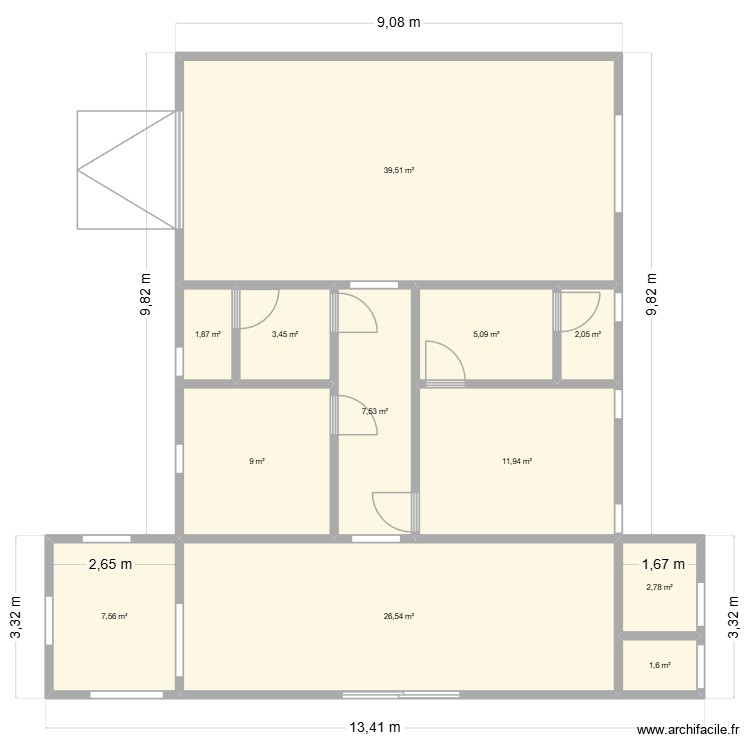 Maison Huahine 2. Plan de 0 pièce et 0 m2