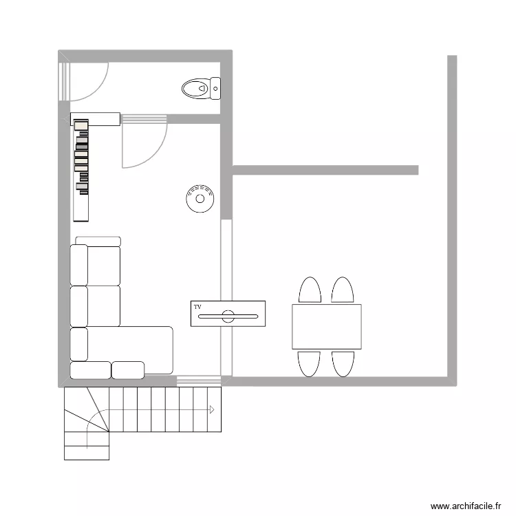 Modif salon. Plan de Modif salon. Plan de