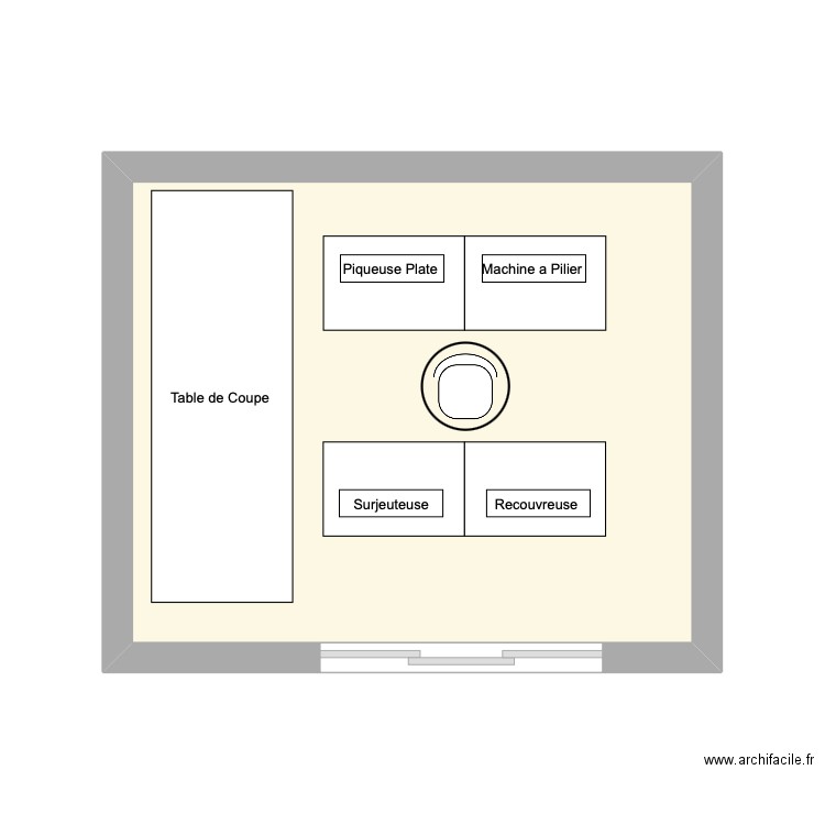 problématique. Plan de 1 pièce et 19 m2