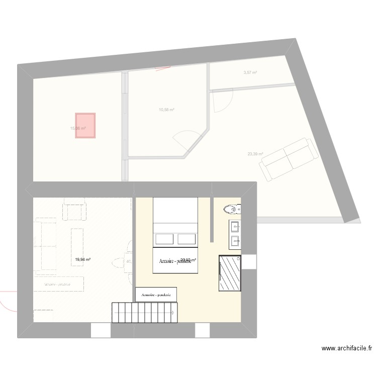 Maison en Ruine. Plan de 10 pièces et 279 m2