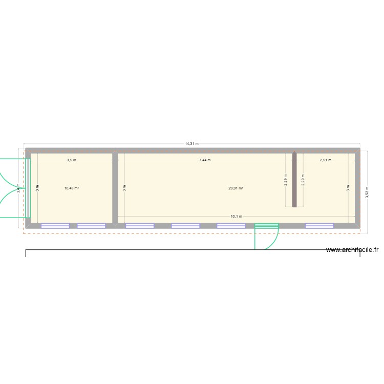 GARAGE ROANNE. Plan de 0 pièce et 0 m2