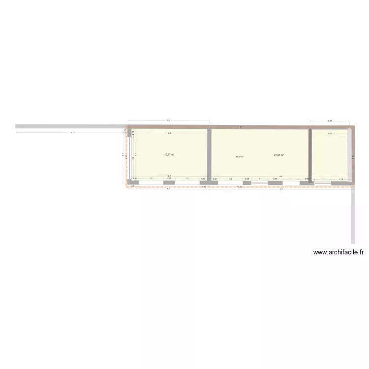 GARAGE ROANNE. Plan de 2 Pièces et 44 m² GARAGE ROANNE. Plan de 2 Pièces et 44 m²
