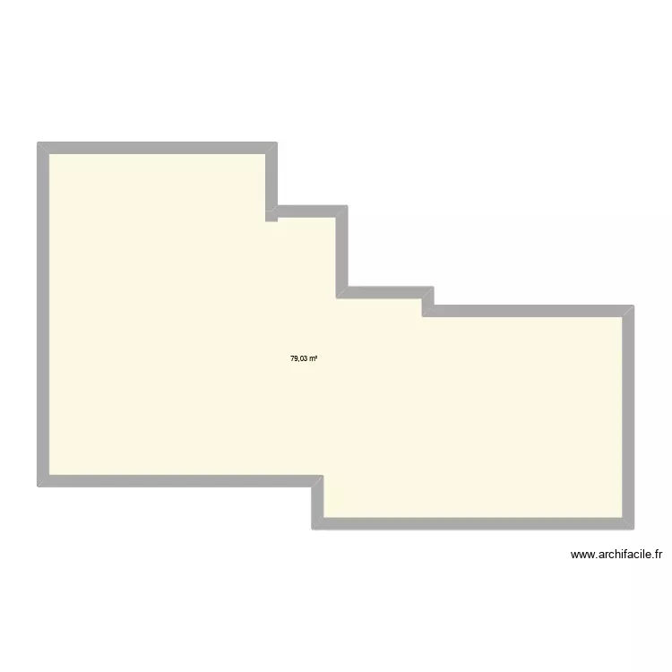 Appt magique. Plan de 1 Pièce et 79 m²