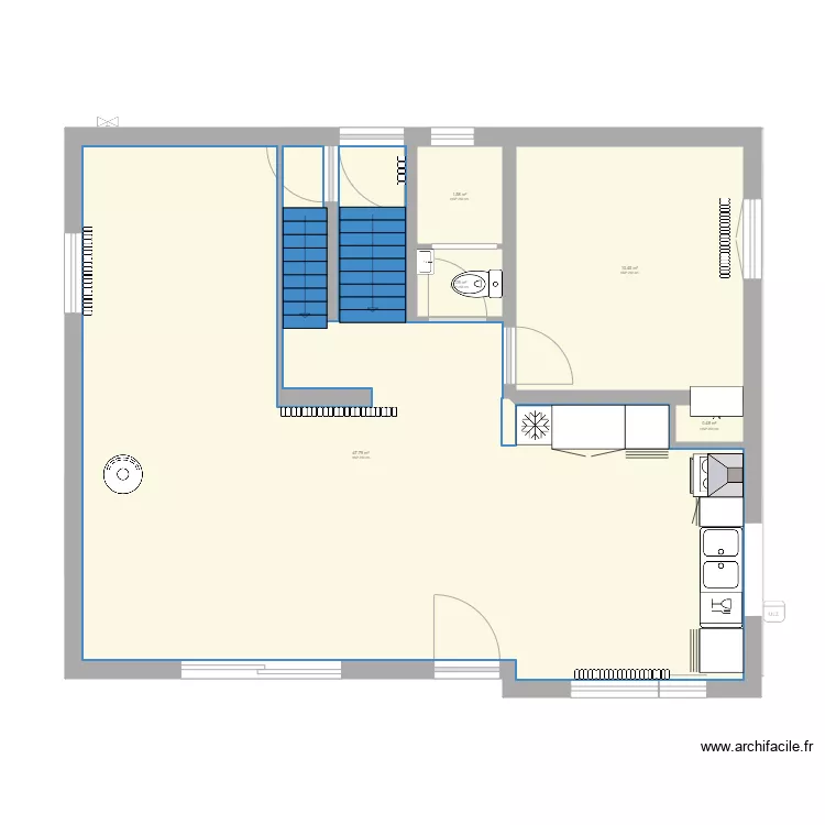 Maison VANNES_RdC r&eacute;nov&eacute;. Plan de 