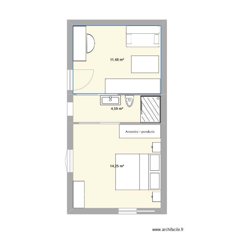 Extension 2. Plan de 0 pièce et 0 m2