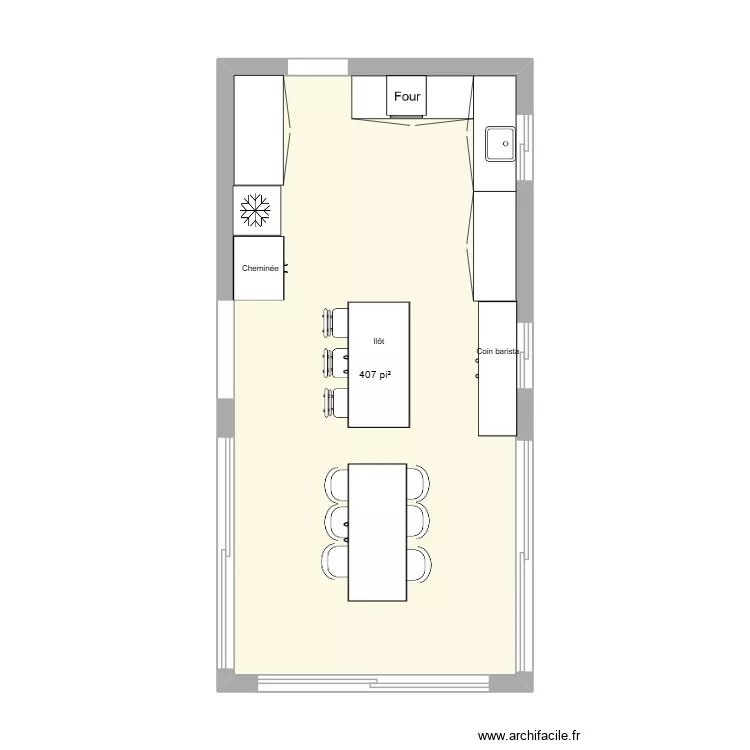 Maison SR3. Plan de 1  et 38 m²