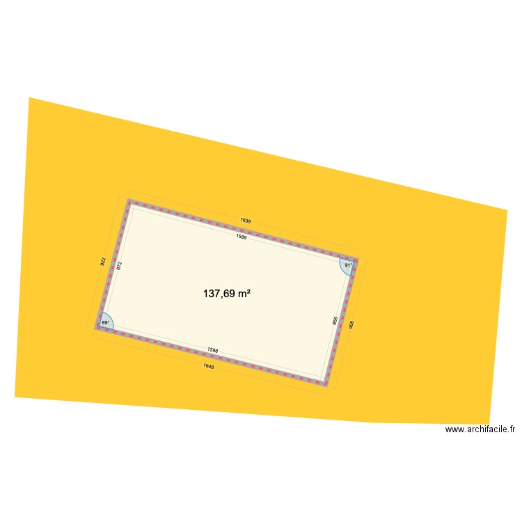 Vandelicourt (Cadastre). Plan de 1 pièce et 138 m2