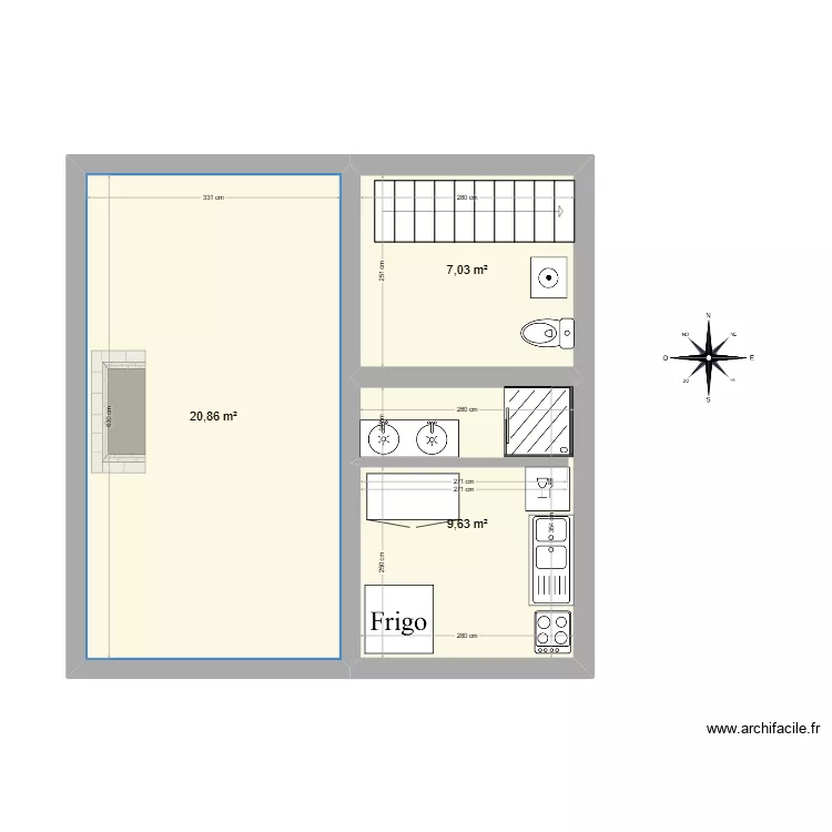 LA GARDETTE. Plan de 