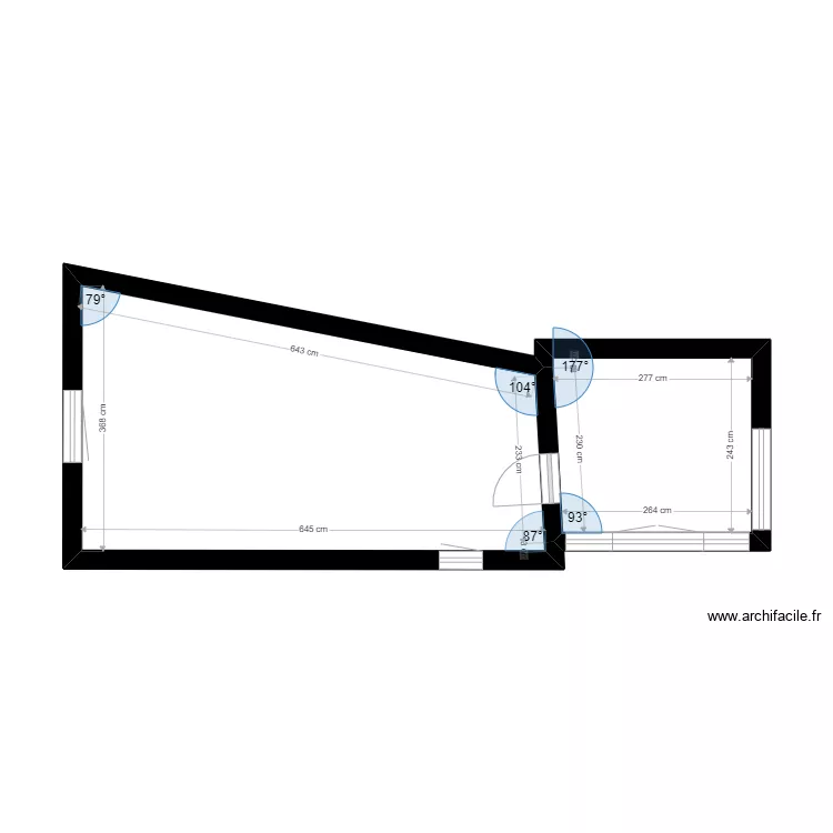 Charmes. Plan de 3  et 48 m²