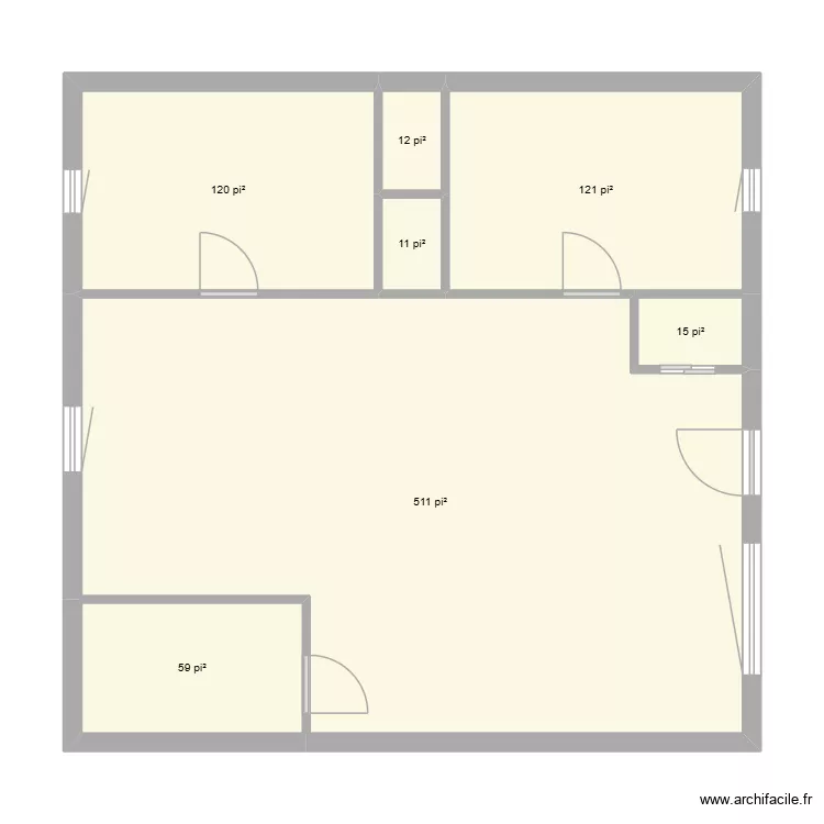 2iem Bureau/Logement. Plan de 7 et 79 m² 2iem Bureau/Logement. Plan de 7 et 79 m²