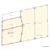 Plan d&eacute;tail de toiture apr&egrave;s travaux