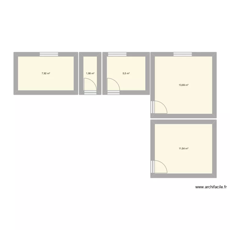 Atelier. Plan de 5 et 41 m² Atelier. Plan de 5 et 41 m²