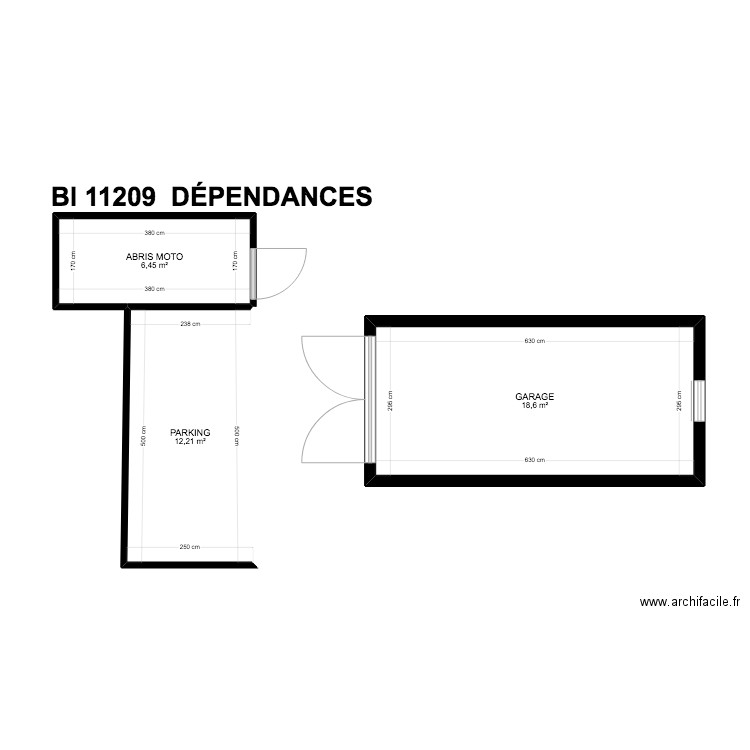 BI 11209. Plan de 22 pièces et 187 m2