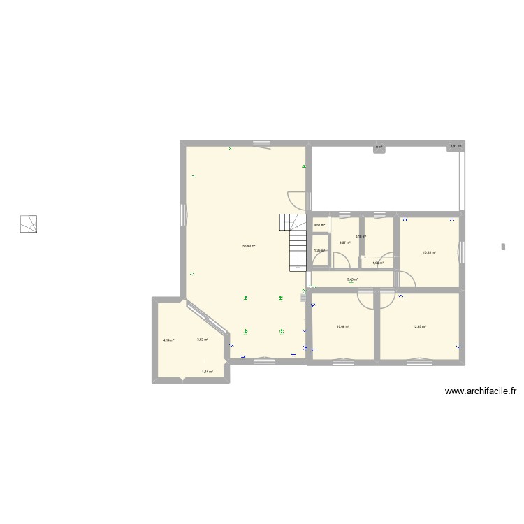 Glycin. Plan de 0 pièce et 0 m2