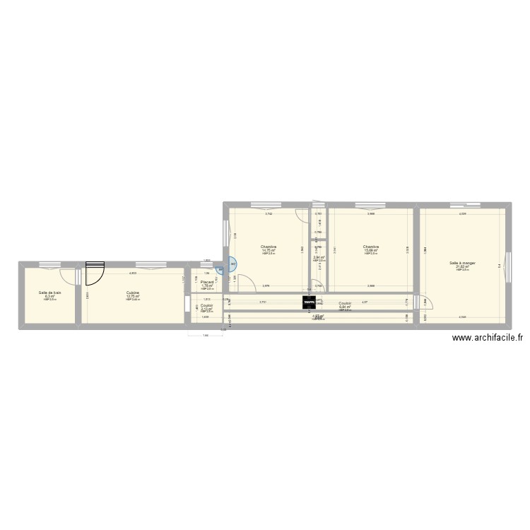 SAINT VALERY SUR SOMME. Plan de 10 pièces et 90 m2
